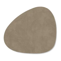 LINDDNAGlasuntersetzer 11x13 cm Curve Corduroy nomad grey