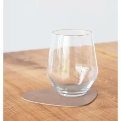 LINDDNAGlasuntersetzer 11x13 cm Curve Nupo brown