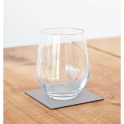 LINDDNAGlasuntersetzer 10x10 cm Square Nupo hellgrau