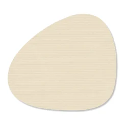 LINDDNAGlasuntersetzer 11x13 cm Curve Corduroy vanilla