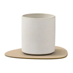 LINDDNAGlasuntersetzer 11x13 cm Curve Corduroy sand