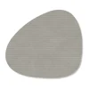 LINDDNAGlasuntersetzer 11x13 cm Curve Corduroy light grey