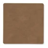 LINDDNAGlasuntersetzer 10x10 cm Square Nupo brown