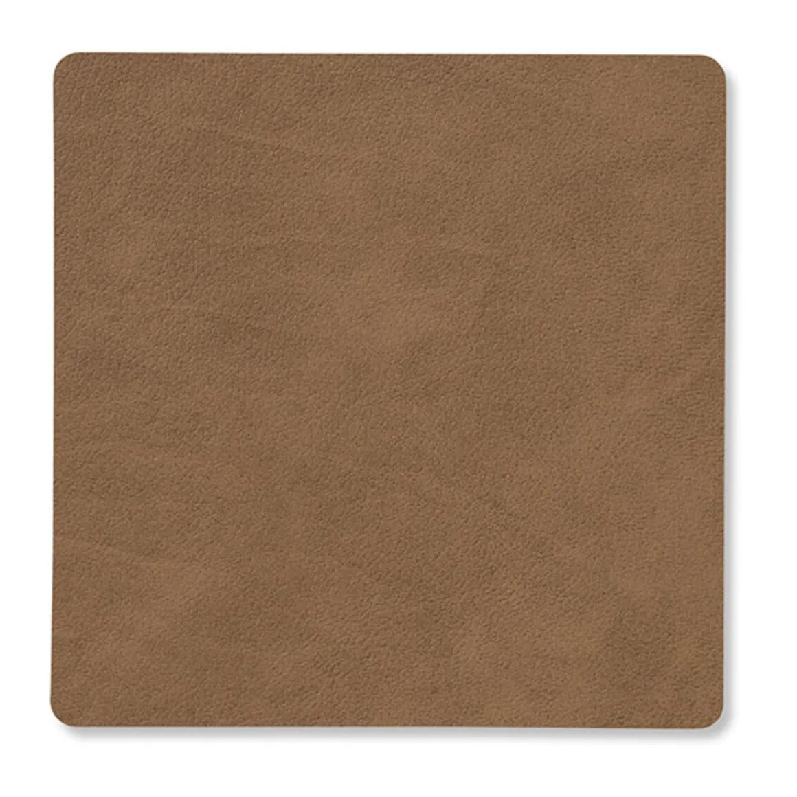 LINDDNAGlasuntersetzer 10x10 cm Square Nupo brown