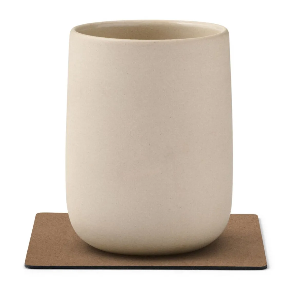 LINDDNAGlasuntersetzer 10x10 cm Square Nupo brown