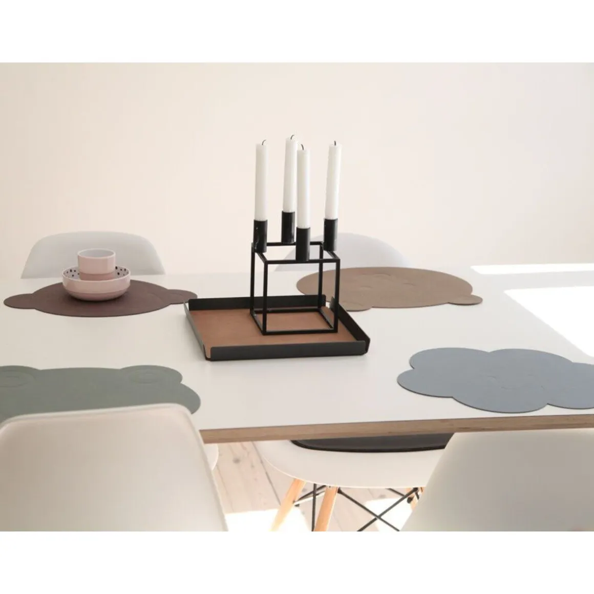 LINDDNAKinder Tischset 38x31 cm Cloud Nupo anthracite