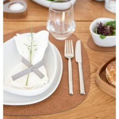 LINDDNATischset L 37x44 cm Curve Hippo nature