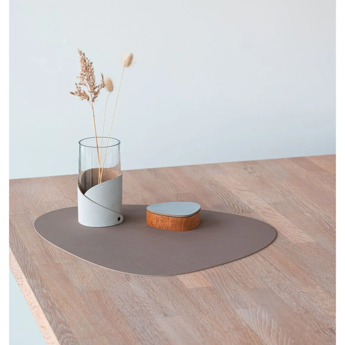 LINDDNATischset L 37x44 cm Curve Nupo clay brown