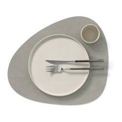 LINDDNATischset L 37x44 cm Curve Corduroy light grey