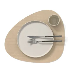 LINDDNATischset L 37x44 cm Curve Corduroy sand