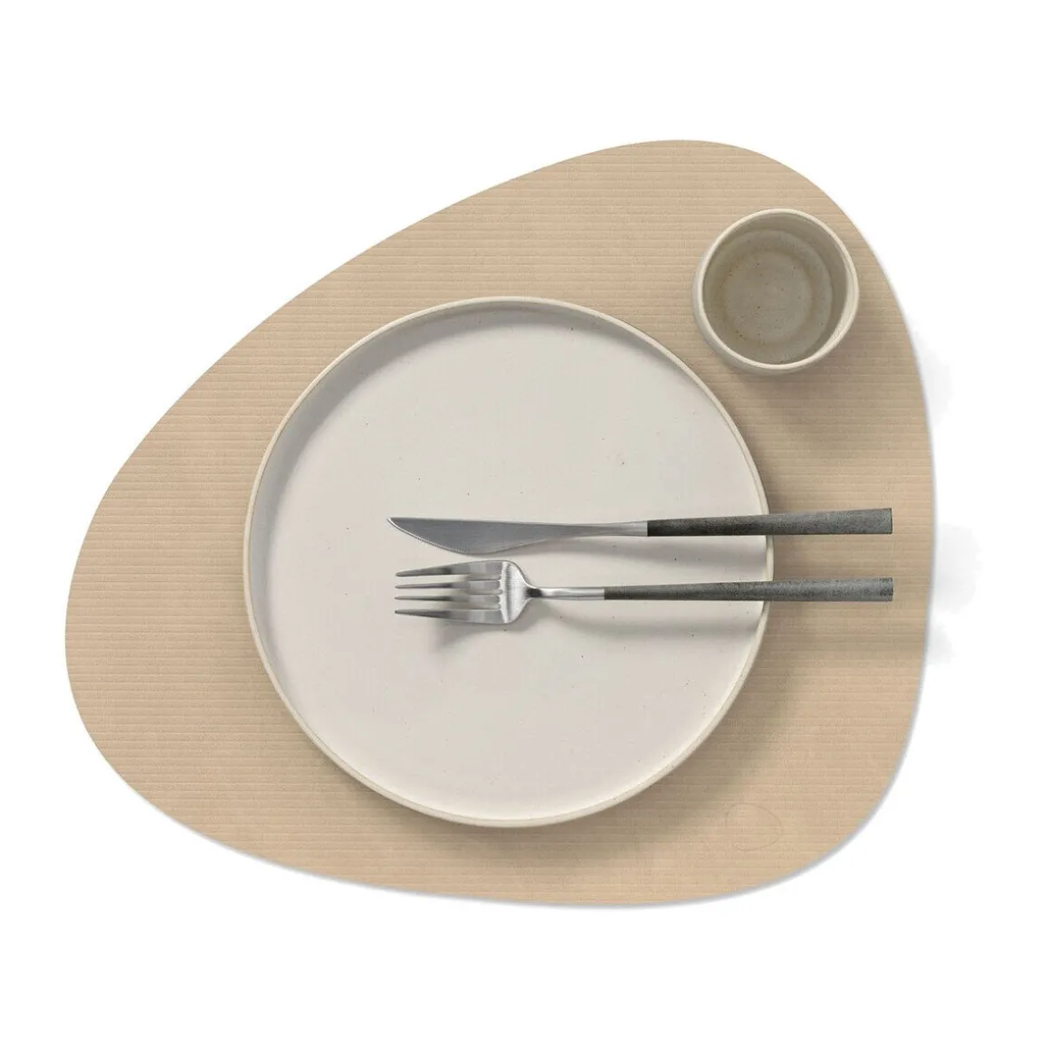 LINDDNATischset L 37x44 cm Curve Corduroy sand