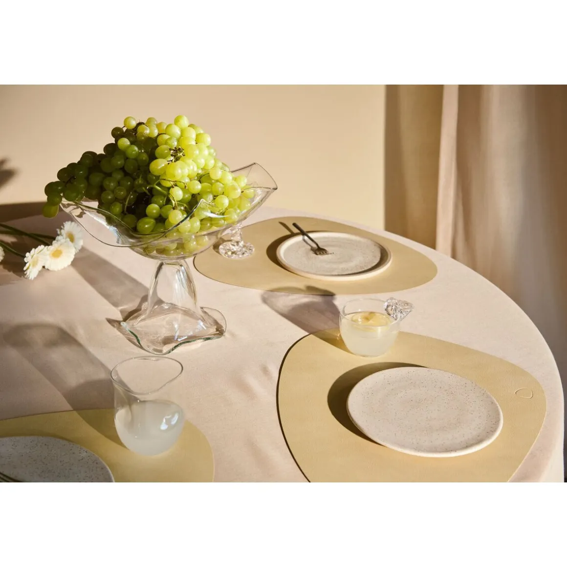 LINDDNATischset L 37x44 cm Curve Nupo lemon sorbet