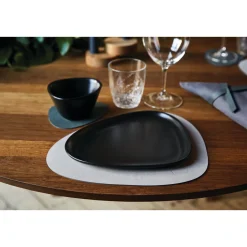 LINDDNATischset S 24x28 cm Curve Nupo light grey