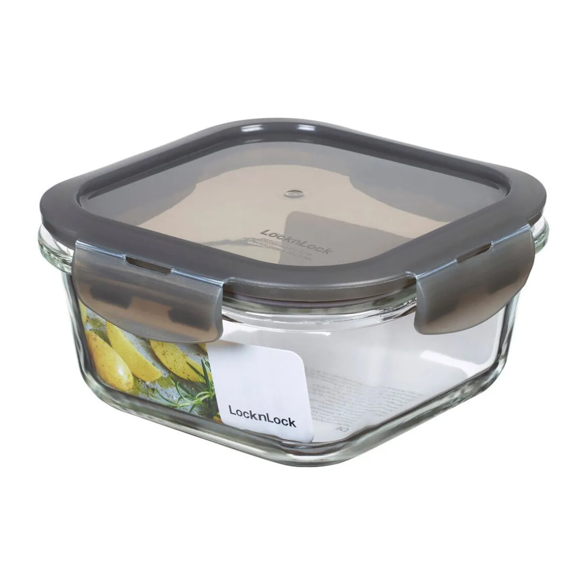 Lock & LockFrischhaltedose 0,5 l Oven Glass grau