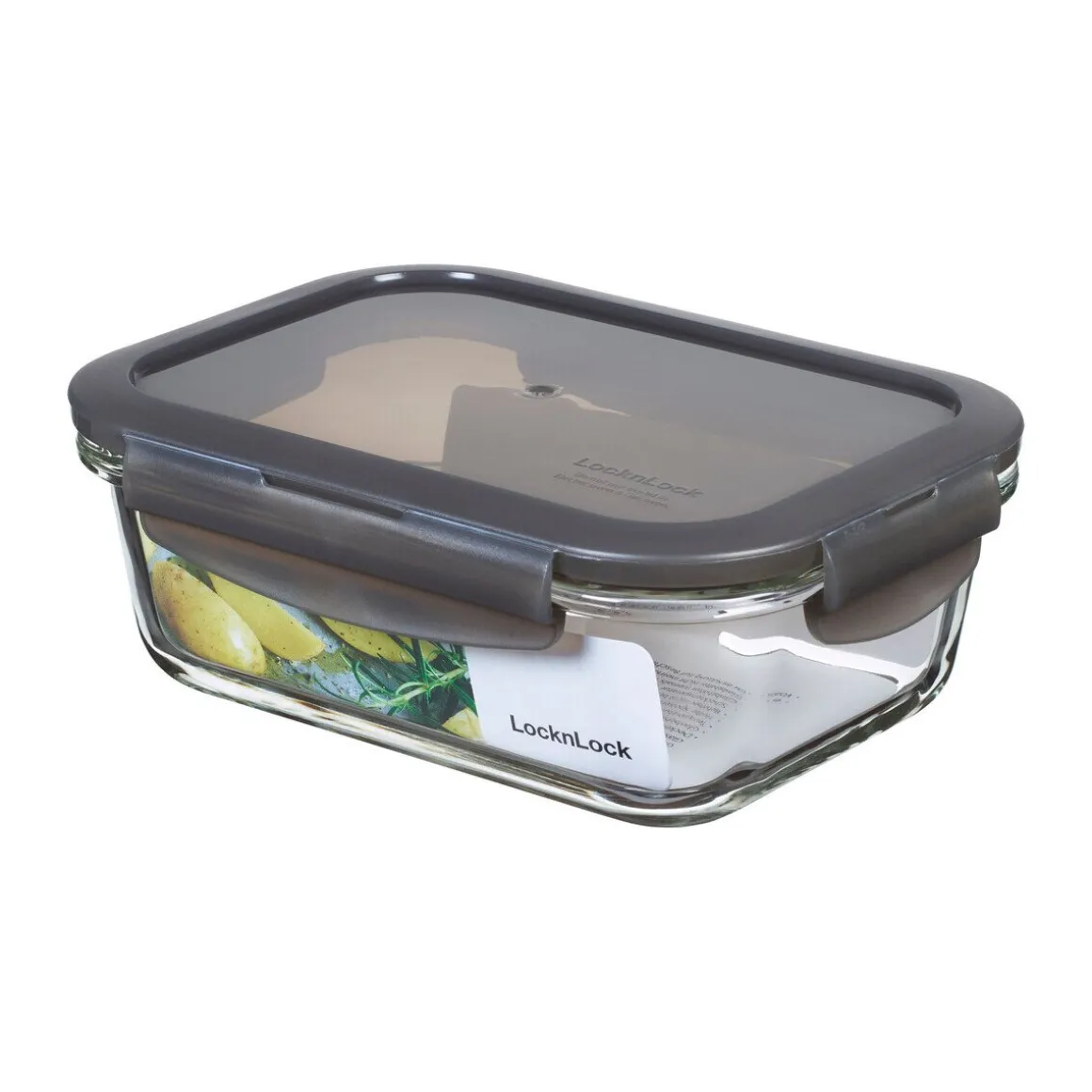 Lock & LockFrischhaltedose 0,63 l Oven Glass grau