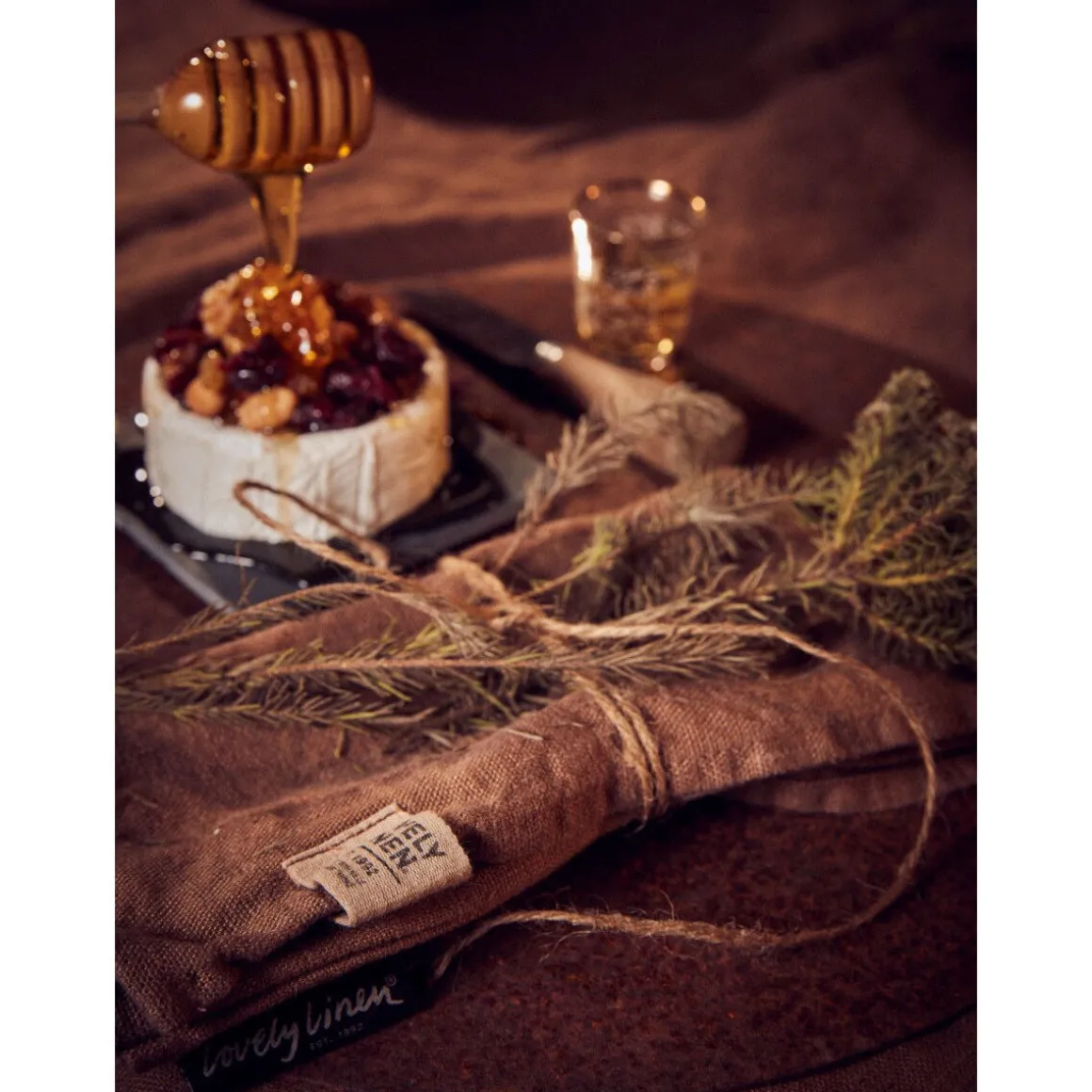 Lovely LinenServietten 45x45 cm Lovely Almond