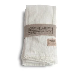 Lovely LinenServietten 45x45 cm Lovely Off-White