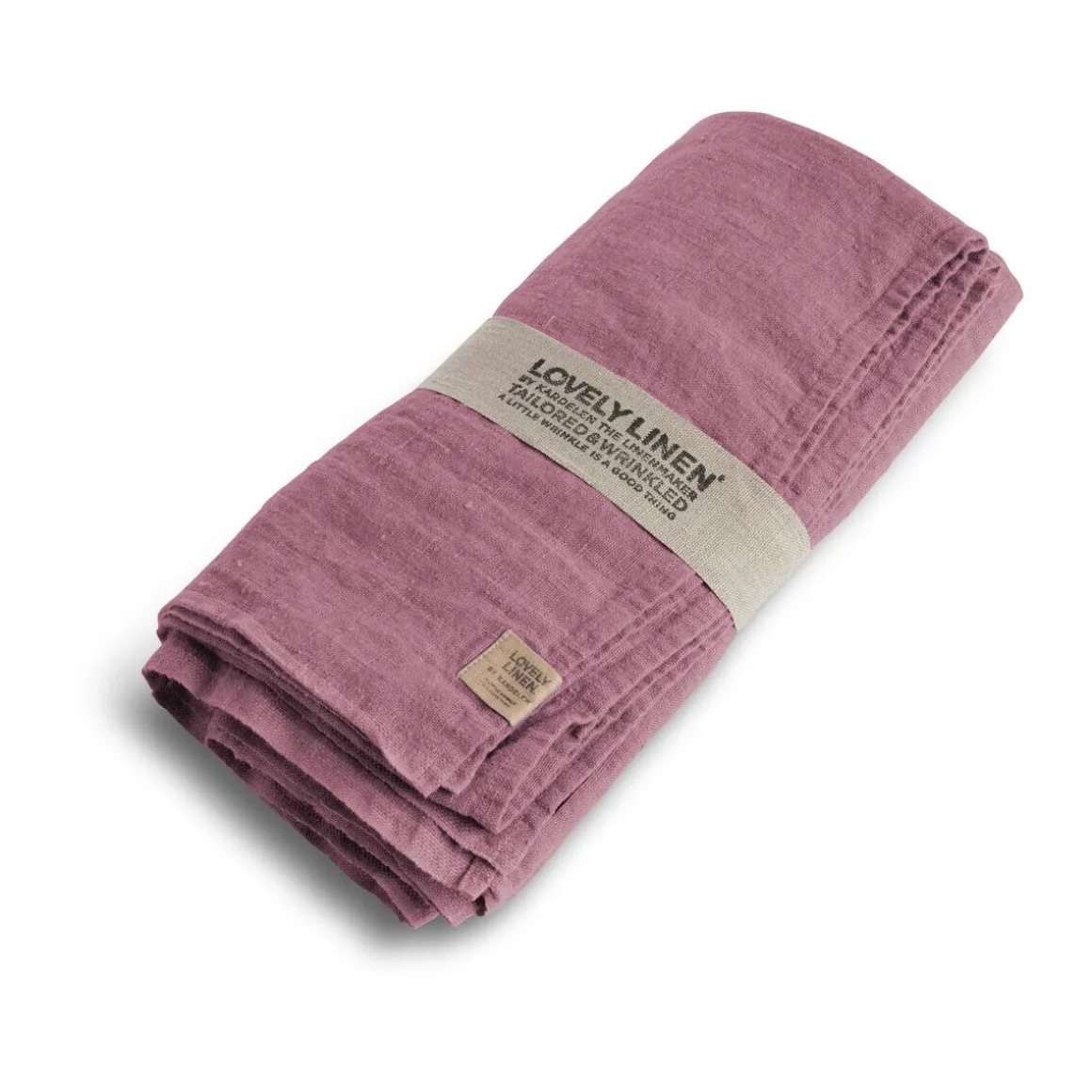 Lovely LinenTischdecke 100x100 cm Lovely Altrosa