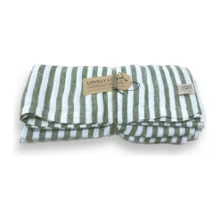 Lovely LinenTischdecke 145x300 cm Misty Edge Jeep Green