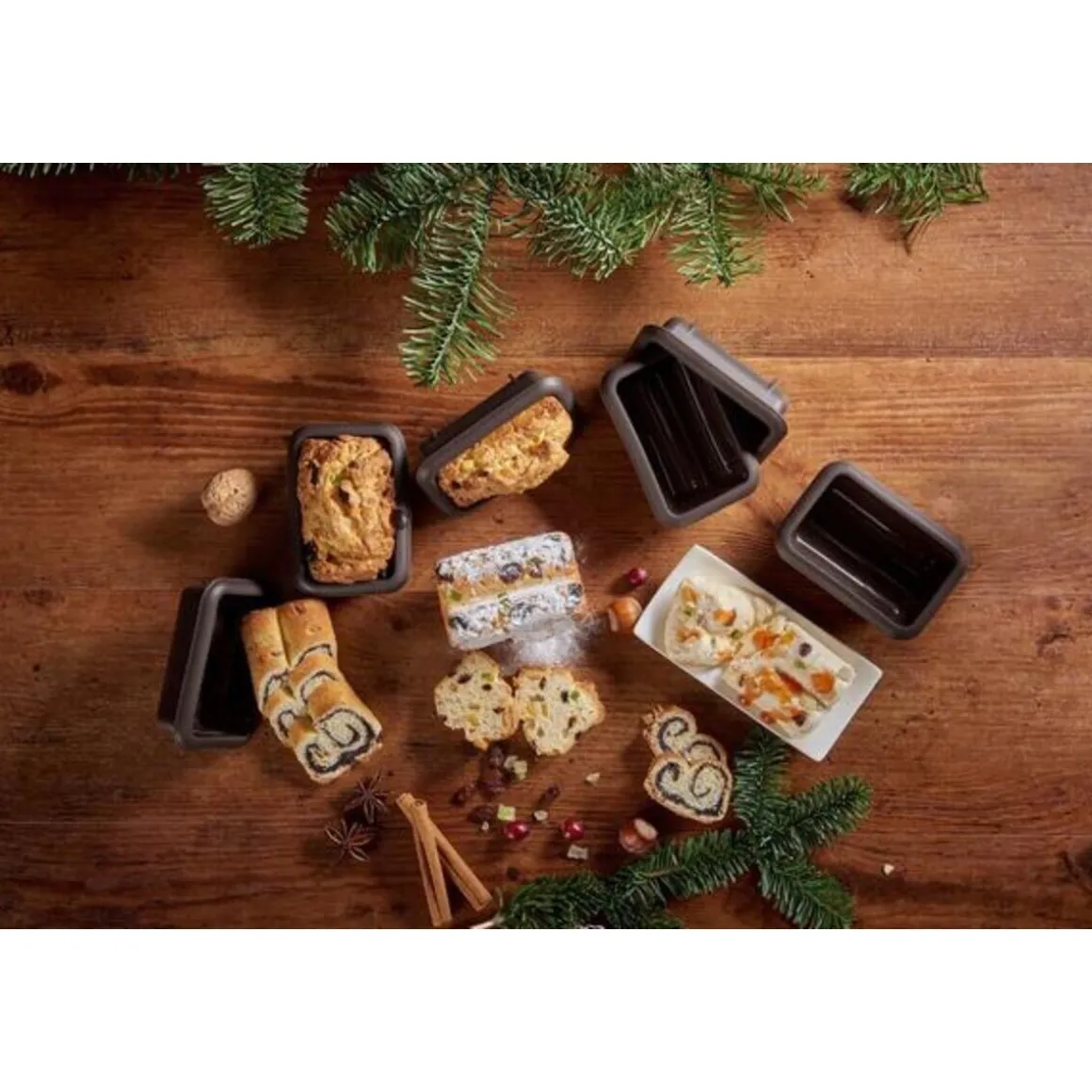 LurchBrotbackform Batzen Flexiform braun 10,5x7x14cm