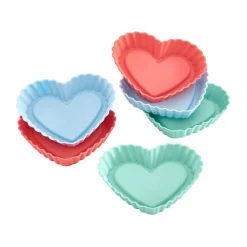 LurchMini-Herzförmchen 6er-Set FlexiForm Tortelette mehrfarbig