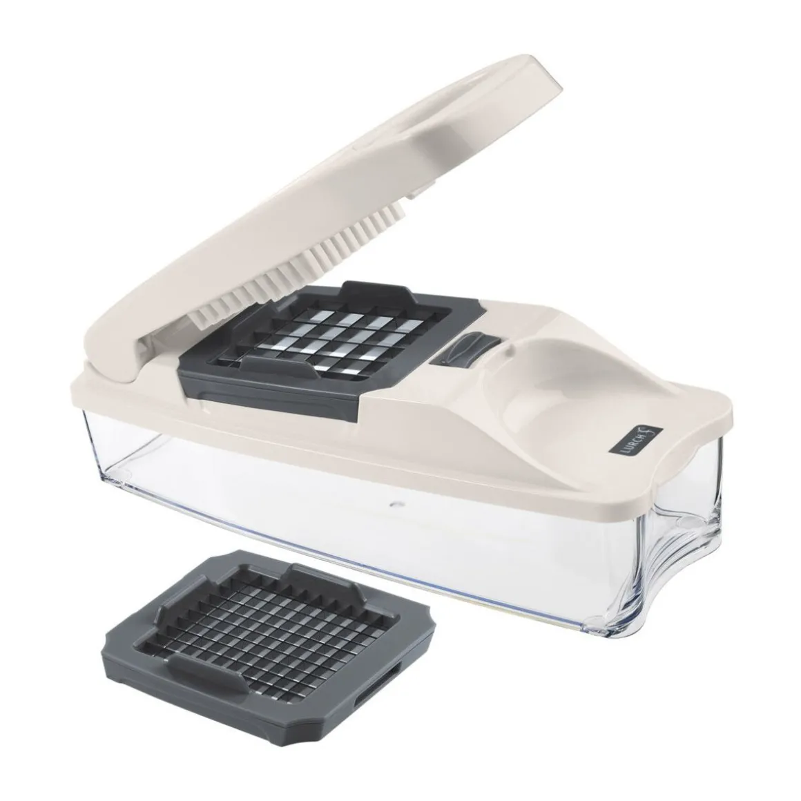 LurchWürfel-/Stifteschneider 3-tlg. steingrau/weiß