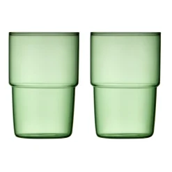 Lyngby GlasTrinkglas 2er-Set Torino grün