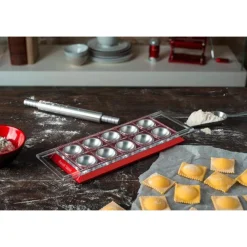 MarcatoRavioli Tablett 34x12 cm rot