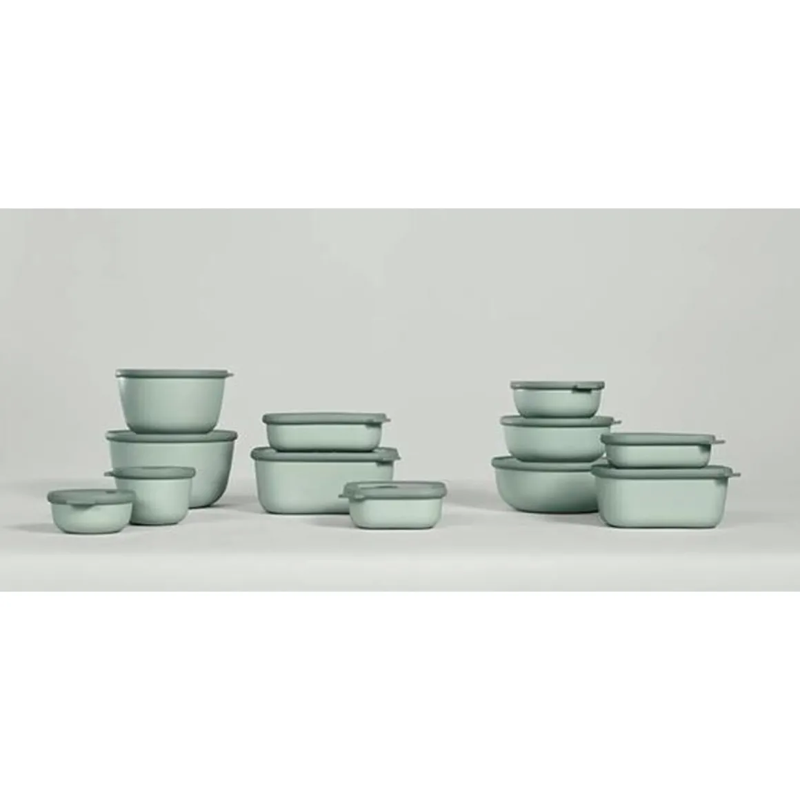 MepalMulti Bowl cirqula 3000ml rechtig flach nordic white