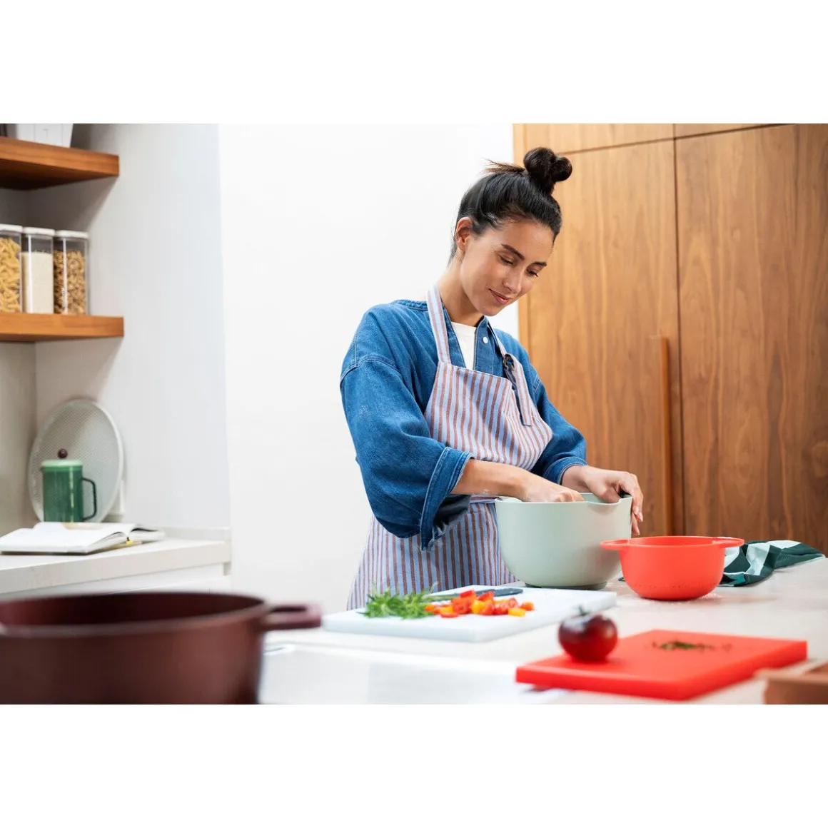 MepalRührschüsseln Chef It 2tlg (3L+Teigschaber) nordic sage