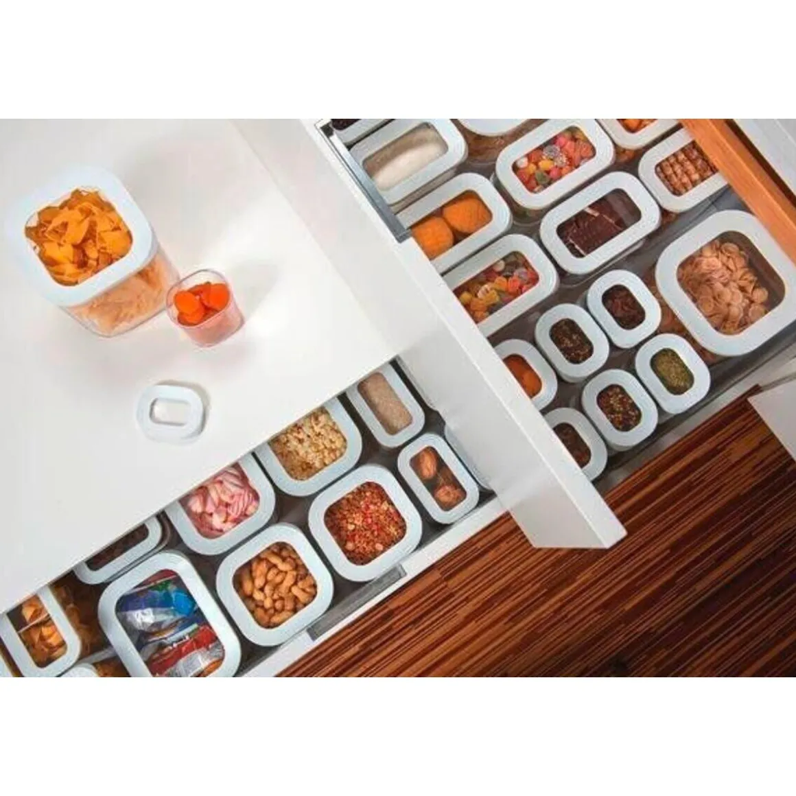 MepalVorratsdose Starter-Set 5-tlg. Modula Weiß