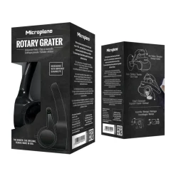 MicroplaneRotierende Reibe 21 cm Speciality schwarz