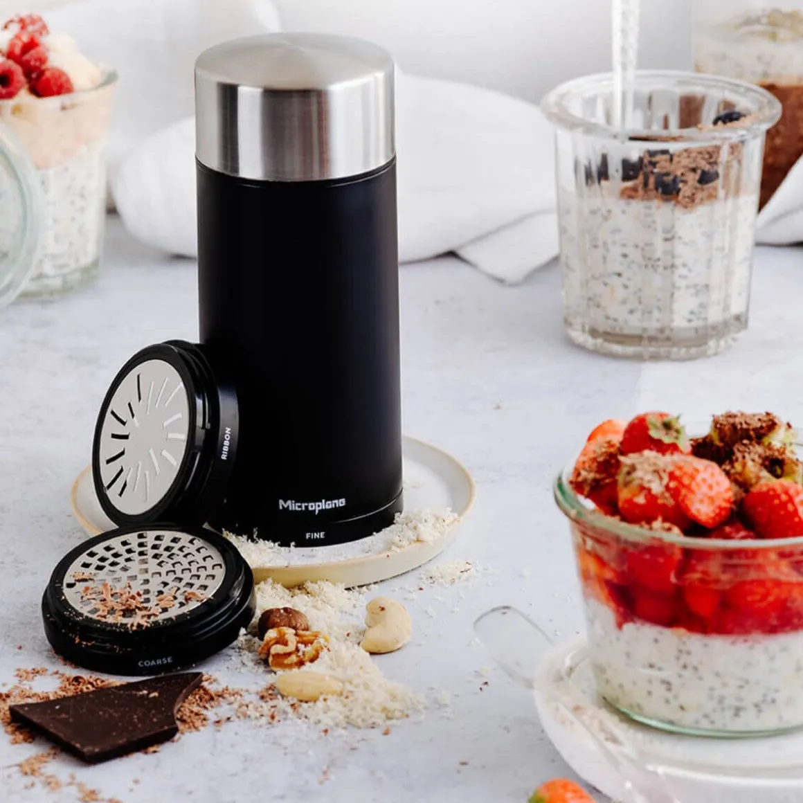 MicroplaneUniversalmühle 3in1 18 cm schwarz