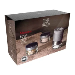 PeugeotGeschenkset Salzbar 8-tlg. Maestro u’Select hellgrau