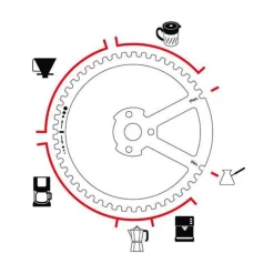 PeugeotKaffeemühle 19 cm Kronos silber