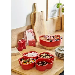 PeugeotKeramikform Herz 26 cm For You rot