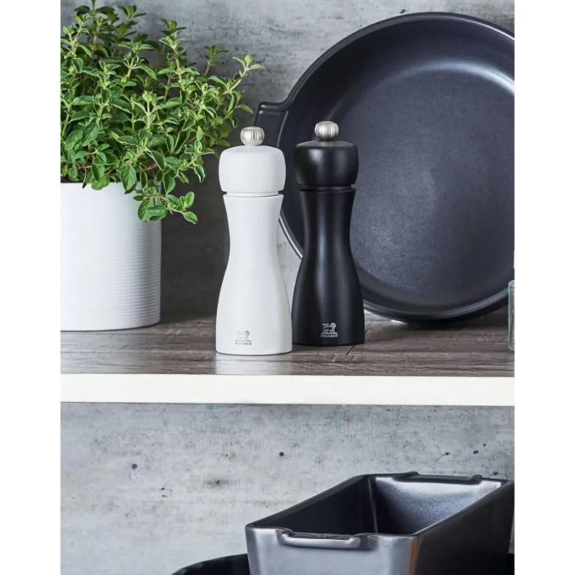 PeugeotPfeffer- und Salzmühle 15 cm Tahiti Duo schwarz/weiß