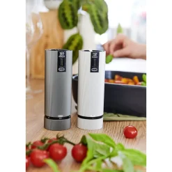 PeugeotPfeffer- und Salzmühle 15 cm Line Elektrisch Duo u‘Select carbon/alu