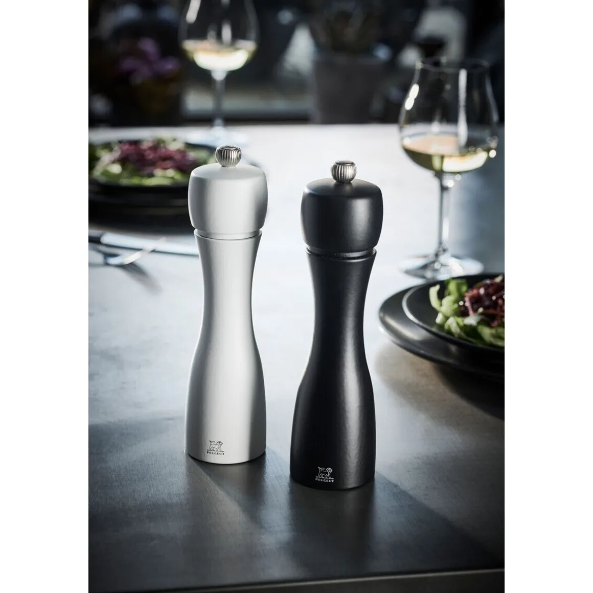 PeugeotPfeffer- und Salzmühle 20 cm Tahiti Duo schwarz/weiß