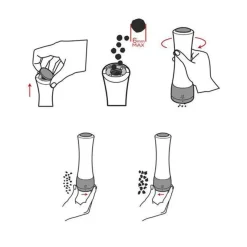 PeugeotPfeffermühle 21 cm Daman u‘Select Edelstahl/Acryl