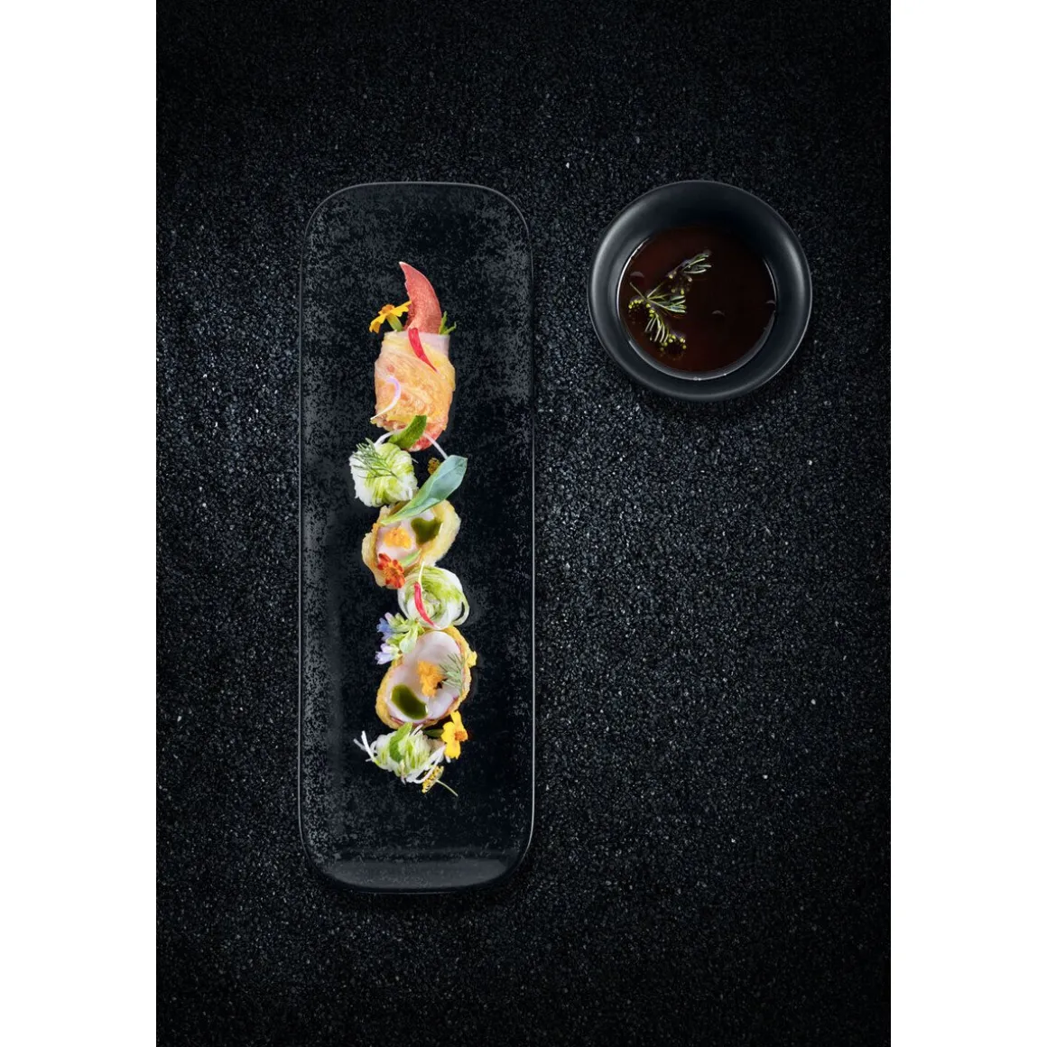 RAKPlatte recht. 33x11x1,7cm Fusion Karbon schwarz