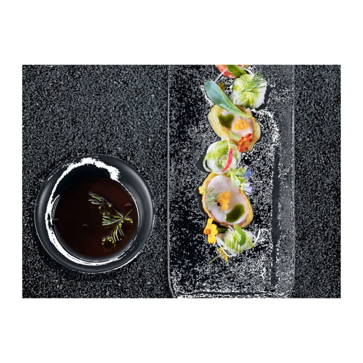 RAKSchale Ø12cm H.5,5cm 0,27ltr. Fusion Karbon schwarz