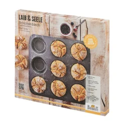 RBV BirkmannBrötchenblech 32x30 cm Laib & Seele schwarz