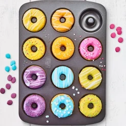 RBV BirkmannMini-Donut-Blech 26x37 cm Easy Baking grau