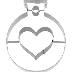 RBV BirkmannPräge-Ausstecher Christbaumkugel Herz 6 cm edelstahl