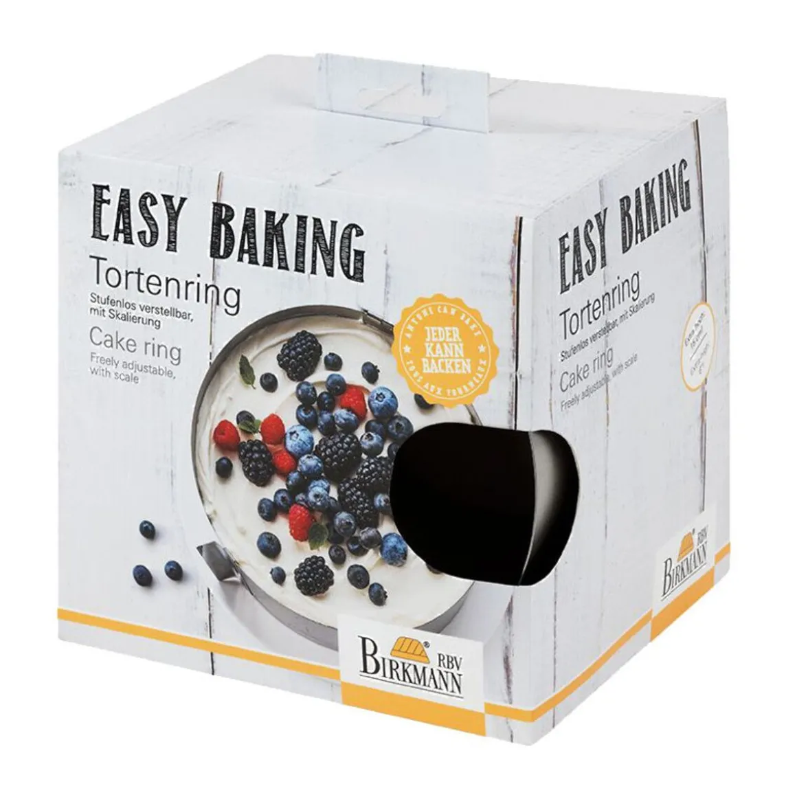 RBV BirkmannTortenring verstellbar Easy Baking 15cm hoch