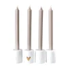 RäderKerzenständer Love H:7cm D:5,5cm Set