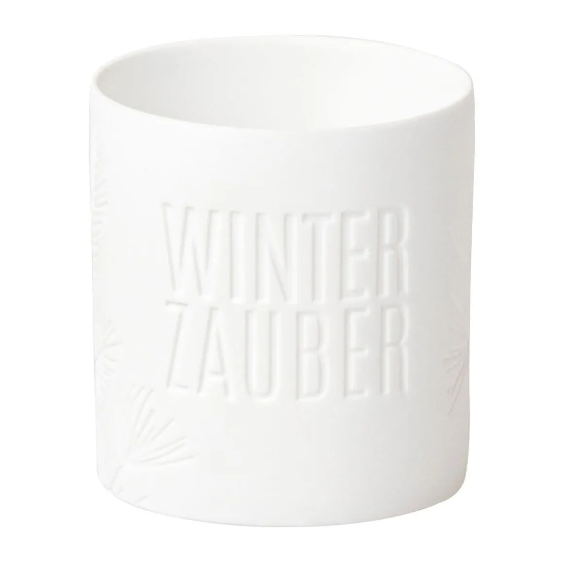 RäderTeelichthalter Winterzauber 7 cm Winterzauber weiß