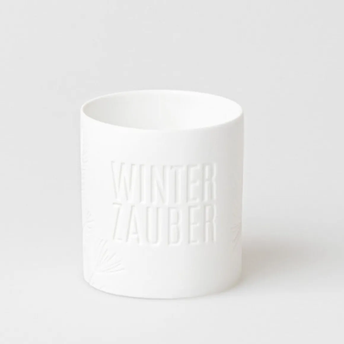 RäderTeelichthalter Winterzauber 7 cm Winterzauber weiß