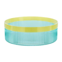 RememberGlasschale Groove blau 27x27x10cm